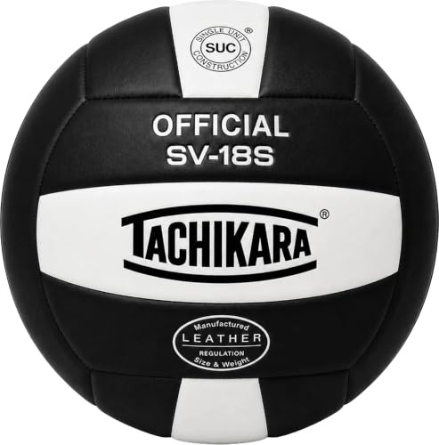 Tachikara Institutional quality Composite VolleyBall, Black-White