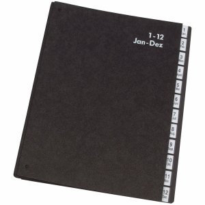 Connect Pultordner 1-12 schwarz