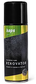 Kaps Renovator - Spray Nobuck, Ante y Terciopelo - Renovación del Color, Restauración y Cuidado - Revive y Revitalizo los Zapatos y Bolsos (111 - Burdeos)