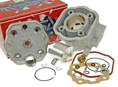 AIRSAL 70 ccm Kit cylindre sport compatible pour Derbi GPR 50 R EBE, Senda 50, Gilera RCR Enduro 50, SMT SM 50 EBS