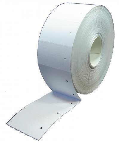 Kartonetiketten blanko 30 x 50mm - 3.000 Karton Etiketten auf Rollen
