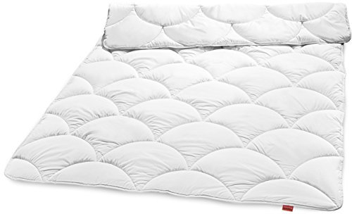 sleepling 193758 Winterbettdecke, warme Bettdecke, Bezug aus recycelten Plastikflaschen, Made in EU, Ökotex 100, 140 x 200 cm, weiß