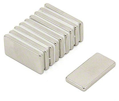 Magnetastico | 20 Stück Neodym Magnete extra stark N52 Rechteck 20x10x2 mm | Magnet rechteckig, Kühlschrankmagnet, Mini Magnete stark für Pinnwand Magnettafel Whiteboard, Rechteckmagnet Quadermagnet