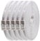 1aTTack.de Cat6 Cat.6 Cable Plano Cable de Red Lan Cable Plano Banda Lan 1000 Mbit/s Blanco Blanco - 5 Piezas 1m