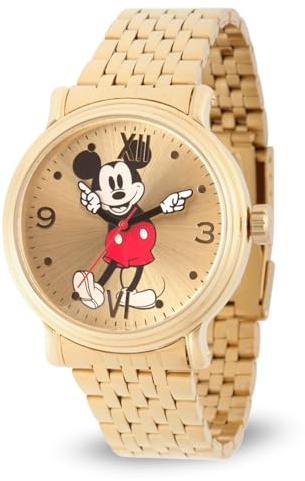 Disney Unisex-Erwachsene Analog Quarz Uhr mit Edelstahl Armband WDS000685