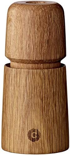 Crushgrind Stockholm Gewürzmühle aus Eiche mit Keramikmahlwerk | Salz und Pfeffermühle mit verstellbaren Mahlgrad | Kräutermühle aus hochwertigen, nachhaltigen Materialien (110 mm)