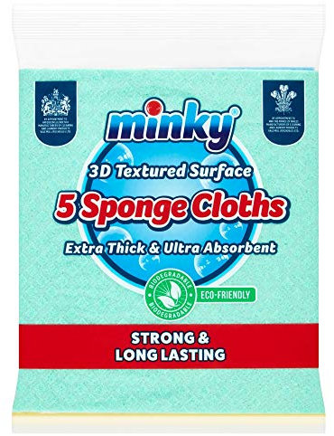 Minky 5 Extra Thick Sponge Cloths