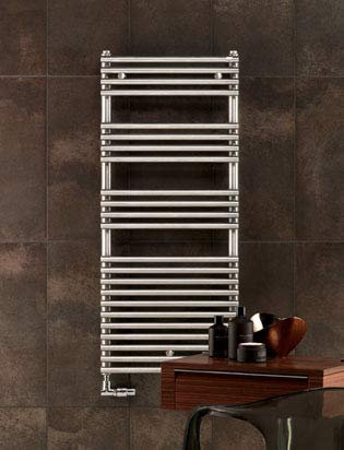 Zehnder Forma Design-Heizkörper LFE-120-050 / DD, Badheizkörper: Chrom - ZF1A0250CR00000