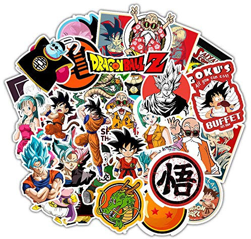 Norinoya 50PCS Anime Stickers for Dragon Ball,Waterproof Vinyl Stickers for Laptop Water Bottle HydroFlask Computer Mac iPad Phone Case Bumper Skateboard Luggage