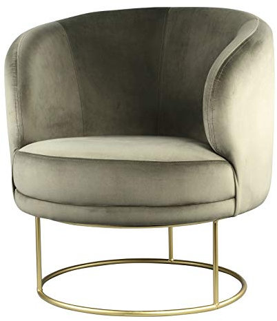 PTMD Samt-Sessel Loungesessel Xelena Velvet in Green - Maße: 78.0 x 78.0 x 82.5 cm