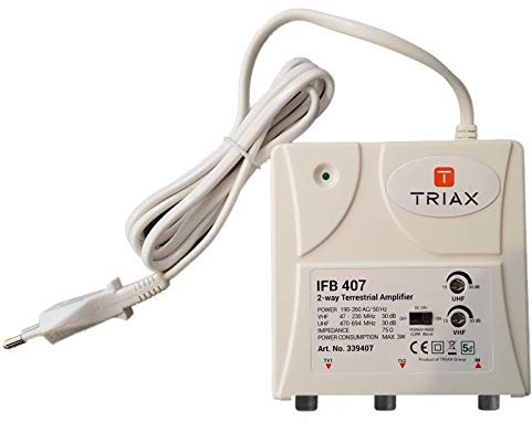 TRIAX IFB 407 Amplificateur d'appartement 2 Sorties TV antenne rateau terrestre 5G