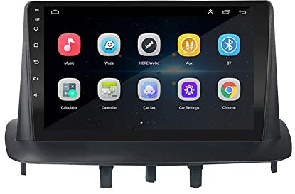 EZoneTronics Android Autoradio Stereo per Renault Megane 3 2009-2014 9 pollici Touchscreen GPS Navigation Head Unit Bluetooth USB WIFI supporta Carplay e Android Auto Player 2G RAM + 32G ROM