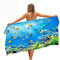 Surwin Strandhandtuch Mikrofaser, Strandtuch Sommer Strandtücher Leicht Schnelltrocknend Sand Proof Saugfähig Handtücher Handtuch für Strand Schwimmen, Ozean Drucken (Gelber Fisch,80x180cm)