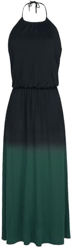 Black Premium by EMP Damen schwarz-grünes Kleid mit Farbverlauf XS