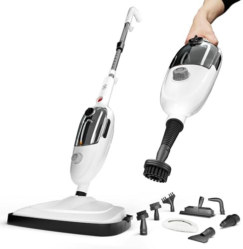 Avalla T-9 Scopa Lavapavimenti a Vapore ad Alta Pressione, Lavapavimenti Con Filo, Accessori casa, Lavasciuga Pavimenti - Pulisci Fughe Pavimenti, Ampio Serbatoio da 450ml
