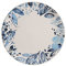 Trend'up - Assiette plate Jardin bleu 27 cm (lot de 6)
