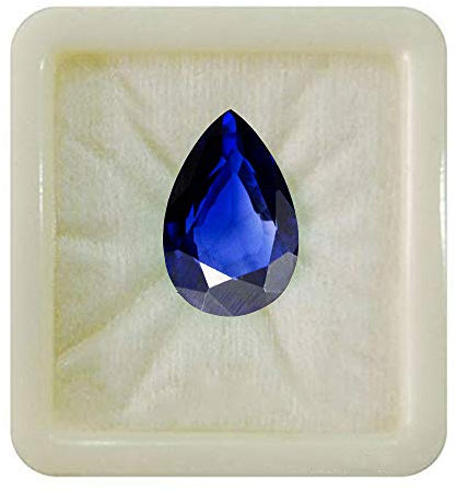 jewelryonclick Natural Blue Sapphire Birnenform kalibriert lose Edelstein Facett Chakra Heilung Astronomie und Astrologiezeichen Schmuck, die handgefertigt 2 Karat machen JC-BSP-PEAR-FAC-2
