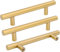 goldenwarm 15 Stück Schrankgriffe Gold 96mm Griffe für Küchenschränke Möbelgriffe Gold Türgriffe Küche Griffe Möbel Gold Möbelgriffe Edelstahl Küchenschrank Griffe