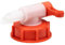 Jerrycanshop Robinet d'écoulement / robinet doseur pour bidon DIN 61 – Robinet pour bidon empilable (UN) avec embouchure DIN61 – PEHD (plastique) – Rouge et blanc