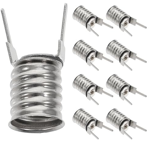 Housoutil 10 Pièces E10 Support De Lampe Luminaire LED Lumière Ampoule Dans Le Montage Lumière Douille E10 Lampes Douille Culot De e Pour Culot À Petites Ampoules Titulaire