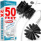 Sealegend 50 Feet Dryer Vent Cleaner Kit, Lint Remover，Upgraded Flexible Quick-Snap Brush with Drill Attachment,Extends Up to 15 FEET for Easy Cleaning，Cleaning Tools Use with/Without a Power Drill