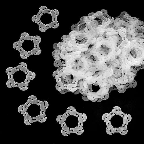 KITERI 150 Pcs Balloon Clips Balloon Rings Buckle Balloon Arch Rings Flower Shaped Balloones Clips Holders Balloons Connectors Clip Balloons Shape Clip Kit for Birthday Wedding Baby Shower Party