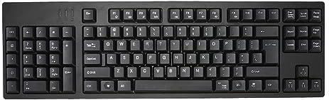 Fockety Linkshänder-Tastatur, 109 Tasten, Mechanische Gaming-Tastatur mit Nummernblock, Kabelgebundener Micro-USB-Anschluss, Ergonomische Tastatur für Unternehmen, Buchhaltung, Designer