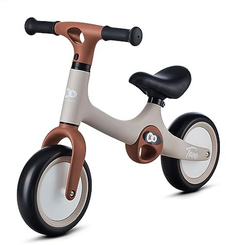 Kinderkraft TOVE Bicicleta sin Pedales, Bicicleta Niño 18 Meses, Bicicleta 2 Ruedas, Bicicleta de Equilibrio, Sillín Ajustable, 25 kg, Beige