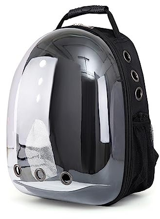 Katzentrage-Rucksack, Große Kapazität, Haustier-Reisetrage, Luftpolstertasche, Haustier-Rucksack Für Kleine Hunde Und Katzen(Schwarz)