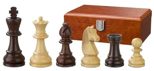 Philos 21221 - Schachfiguren Ludwig XIV, KH 90 mm, in Aufbewahrungsbox