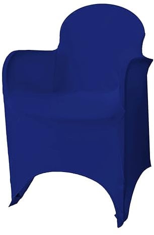 Stoff-Kollektion Professionelle Stretch Stuhlhusse mit Armlehne (Königsblau)