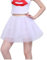 Hykiee Tüllrock Damen Weiß, 4 Lagig Tutu Röcke Ballerina Kostüm für Teenager Mädche, Klassisch Elastisch Petticoat Unterrock Vintage Kurz Ballettkleidung Tanzrock für Weihnachten Halloweens Party