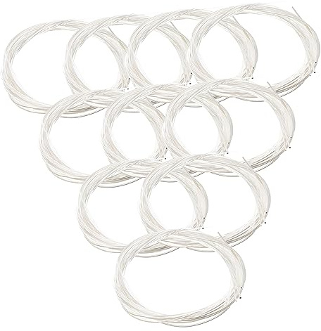 Toyvian Corde per Chitarra Classica 1-6 Corde in Nylon Argentato, 10 Confezioni Resistente All’usura, Accessorio per Strumenti Musicali