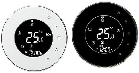Veemoon Termostato Digitale Termostato Display Lcd Crono Bianca Graffiti Wifi Riscaldamento Elettrico a Pavimento Lcd Per Riscaldamento Elettrico