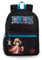 One Piece Luffy Boys sac à dos | Sac à dos noir avec bretelles réglables | Sac d’école de sport pratique et organisé | Anime Game Series Movie Merchandise Cadeaux pour enfants et adolescents