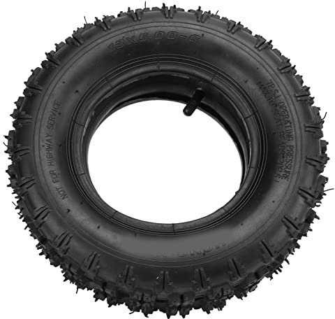 Pneu épais 13 X 5, 00-6, Pneus de Chasse-Neige en Caoutchouc Butyle, Pneus de Tondeuse à Gazon à Absorption des Chocs, avec Tige de Valve Droite pour la Direction des Zones Humides