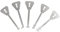 5PCS Master Keys Stainless Steel Replacement Skeleton Lock Key Set Multiple Shapes Lock Picking Emergency Tool