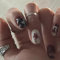 24PCS Kurz Falsche Nägel - Halloween Nägel Zum Aufkleben mit Spider Design - Full Cover Künstliche Fingernägel, Fake Nails Kunstnägel mit Nagelkleber (Black White with Spider)