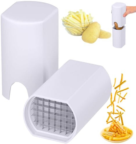 French Fry Cutter, Food Dicer Chop Box, Potato Cutter Food Chopper Manual Hand Vegetable Cutter Dicer
