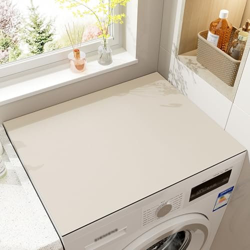 YCDZSW Alfombrilla Escurreplatos - Súper Absorbente Alfombrilla Fregadero Cocina - Drying Mat Antideslizante para Máquina De Café Lavadora Protector De Encimera (Beige,60x60cm)