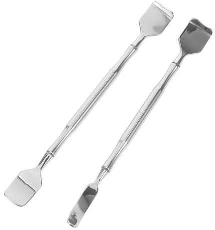 Healeved Ensemble De 2 Spatules En Acier Inoxydable Pour Le Visage Outil De Grattage Pour Le Visage Brosse De Lavage Du Visage