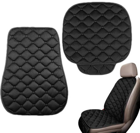 Sitzschutz Für Autositz, Vordersitzschutz Für Autositze, Autositzschoner, Plüsch-Winter-Autositzbezug, Verdickter Kurzer Flor Warm Mit Rückenlehne, Universell Passend Für Die Meisten Autos, Suvs, Lkws