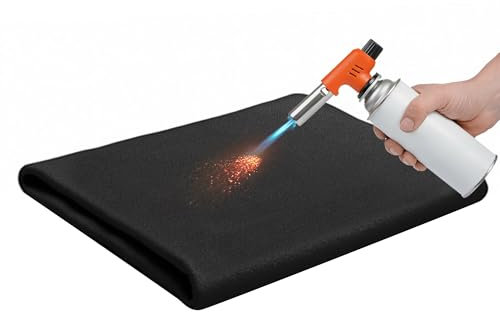 Carbon Felt Welding Blanket, Protective Blanket 100cm x 50cm Flame Retardant Welding Blankets Up to 1800°F Flame Retardant for Grill Stove Pit Soldering Welders (20x40 inch)