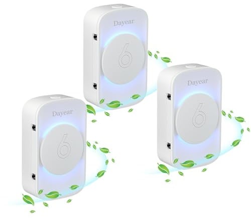 Purificador de Aire, Dayear Plug in Purificador de Aire de Iones Negativos,3 modos de luz Led, Mini Air Purifier para Dormitorio/Casa/Sala de Estar/Sala de Mascotas/3Pack