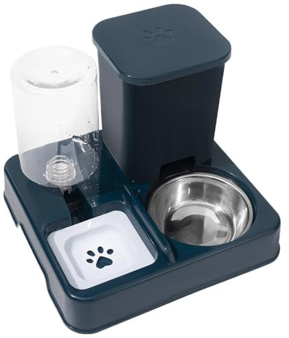 Comedero Y Bebedero Automático para Mascotas | Comedero Automático para Mascotas 2 En 1 | Alimentador Y Dispensador De Agua para Perros Y Gatos, Comederos Automáticos Portátiles