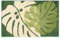 Bath Mat 16x24 Inch Monstera Leaf Pattern Bathroom Mat Non-Slip Non-Shedding Water Absorbent Imitation Cashmere Bath Rug for Home Hotel