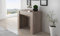 Dmora - Console Extensible Maclodio, Transformable en Table à Manger, Gain de Place et Extensible jusqu'à 237 cm, 90-237x76,6x90 cm, Chêne Clair