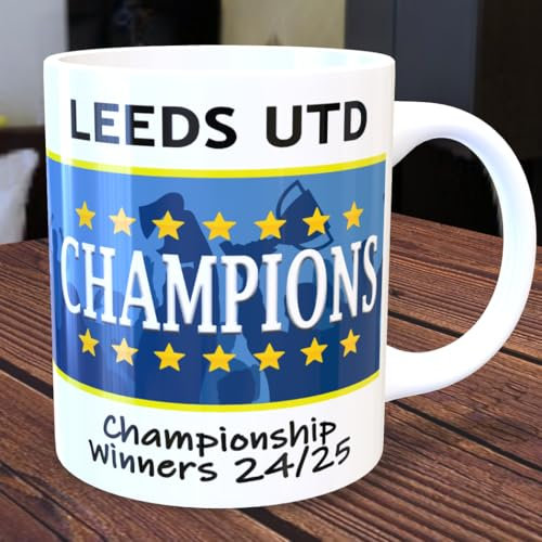 Leeds Champions Mug 2024-25 League Championship Winners Cup