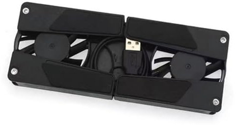 Supporto di raffreddamento per notebook – Ventola di raffreddamento portatile pieghevole, supporto per computer, supporto per scrivania, compatibile con laptop e notebook fino a 17 pollici, previene