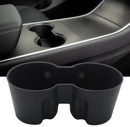 MospdyGear Trinkbecher-Ersatz für Tesla Model Y Juniper 2025 2026, Einsatz für Wasserbecherhalter für Model 3 Highland 2024 2025, rutschfeste Mittelkonsole Zubehör